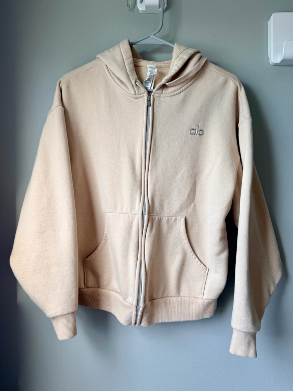 Accolade Full Zip Hoodie / Unisex XXS in macadamia